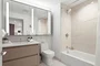 Modern and elegant bathrooms.