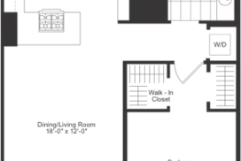 1 bedroom floor plan