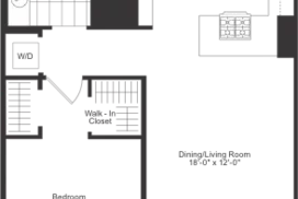 1 bedroom floor plan