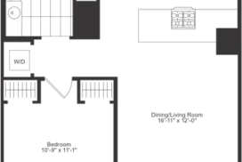 1 bedroom floor plan