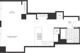 alcove studio floor plan