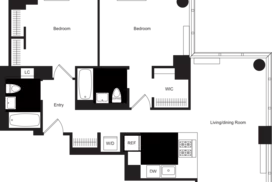 2 bedroom floor plan