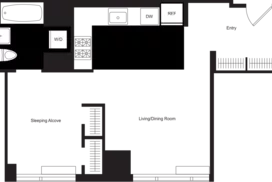 studio floor plan