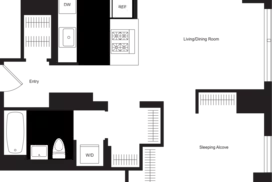 studio floor plan