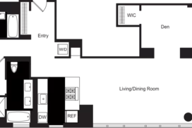 2.5 bedroom unit floor plan