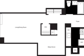 studio floor plan