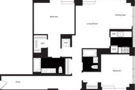 2 bedroom floor plan