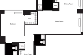 1 bedroom floor plan