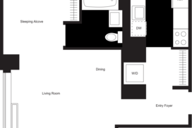 alcove studio floor plan