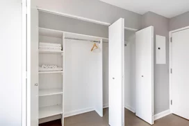 Ample closet space.