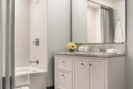 Extra bathrooms allows extra space and storage for family and guests.