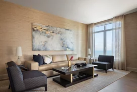 Apartments include custom interiors by Robert A.M. Stern Architects featuring expansive windows designed for maximum light, views, sound attenuation and energy efficiency.