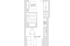 Fifteen Fifty San Francisco Jnr 1 Bedroom Floor Plan