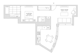 Fifteen Fifty San Francisco Jnr 1 Bedroom Floor Plan