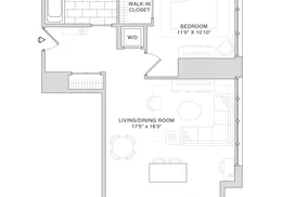 10K 1 Bedroom Floorplan