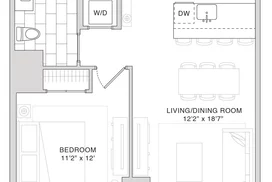 10K 1 Bedroom Floorplan