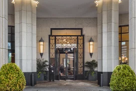 Grand lobby with 24-hour concierge and doorman.