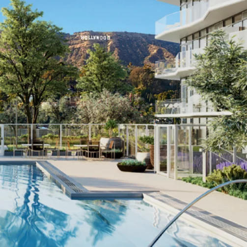 outdoor pool at The Argyle